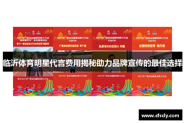 临沂体育明星代言费用揭秘助力品牌宣传的最佳选择