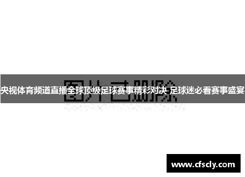 央视体育频道直播全球顶级足球赛事精彩对决 足球迷必看赛事盛宴